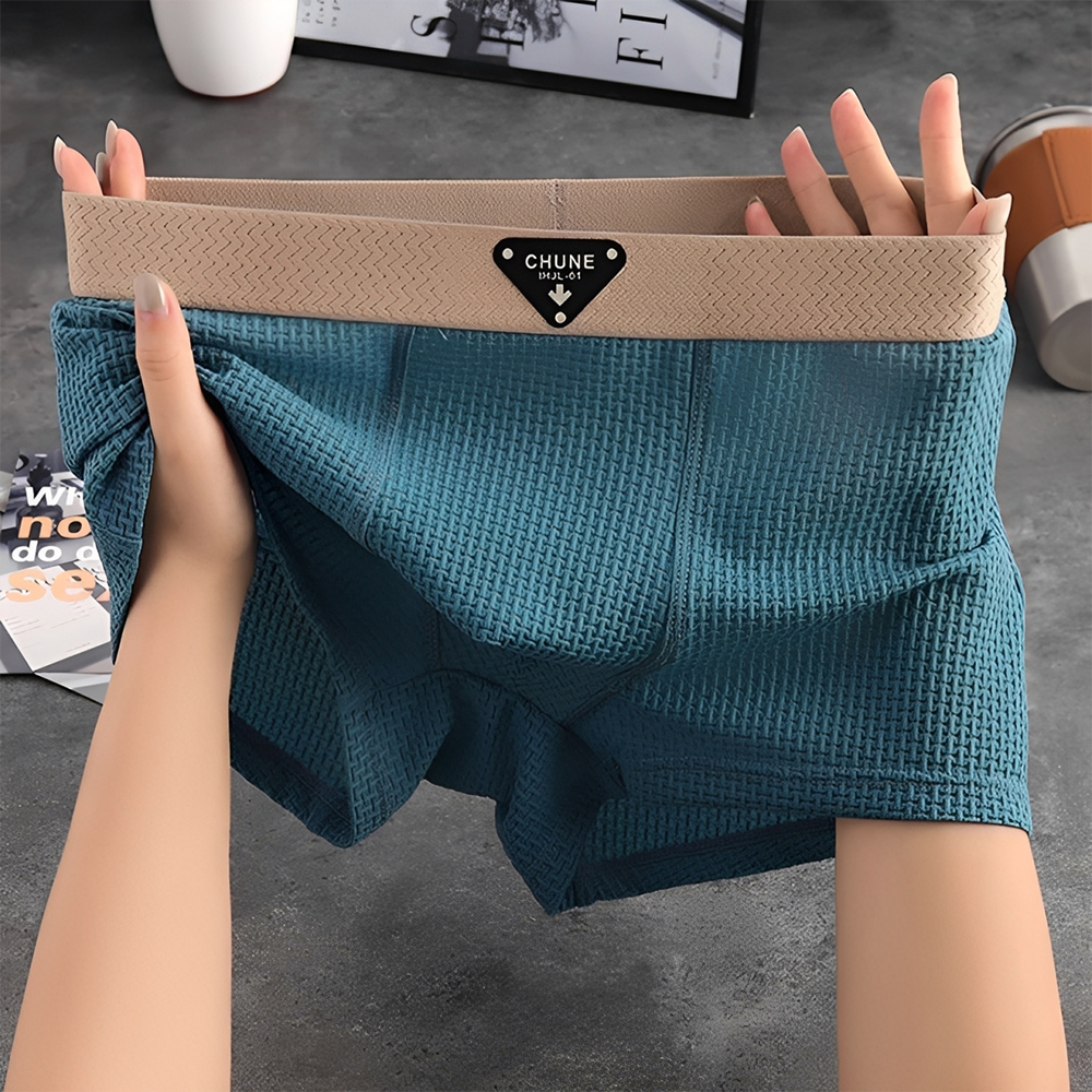 MF07950 Men's ice silk Boxers ( 3pcs )