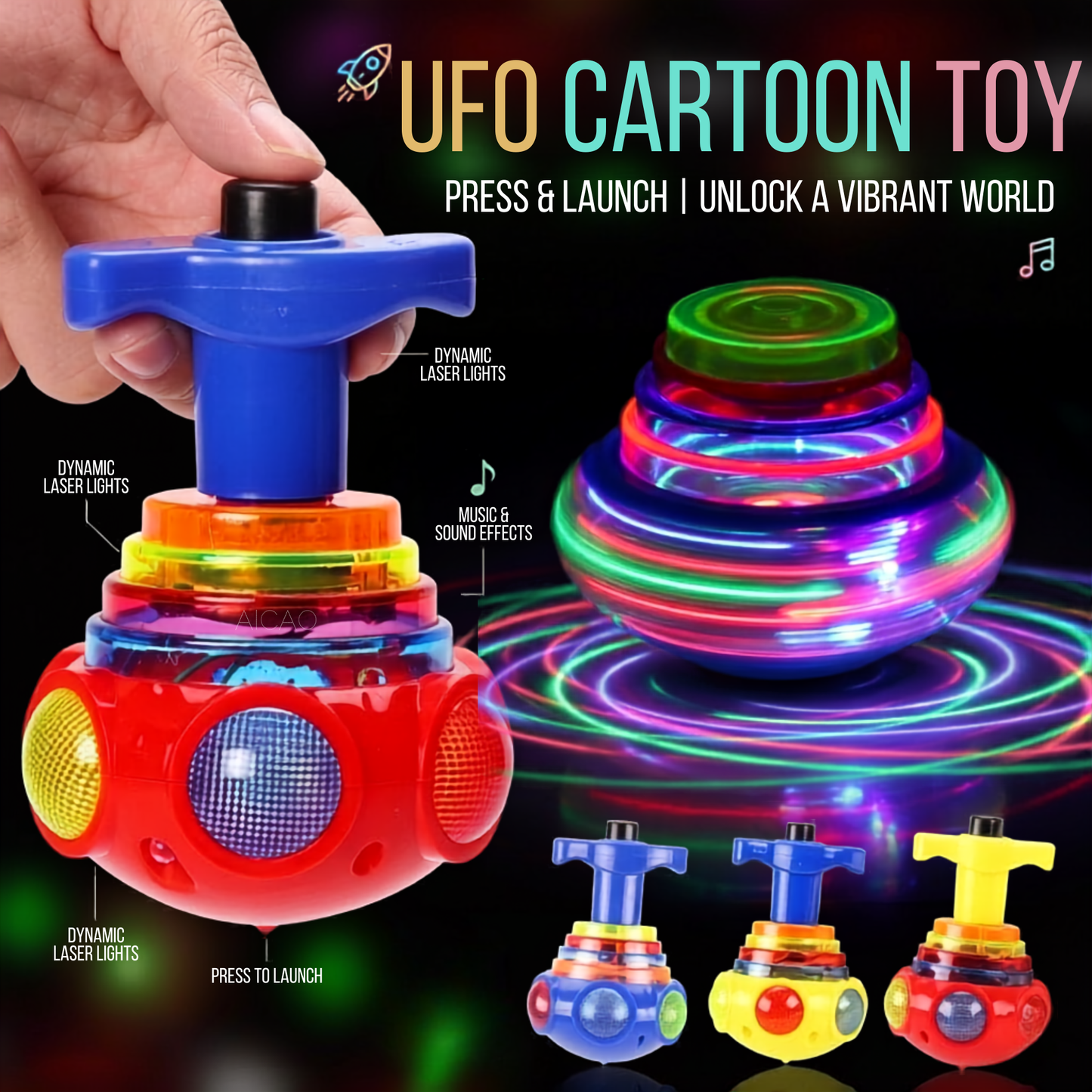 MT08147 UFO Cartoon Toy