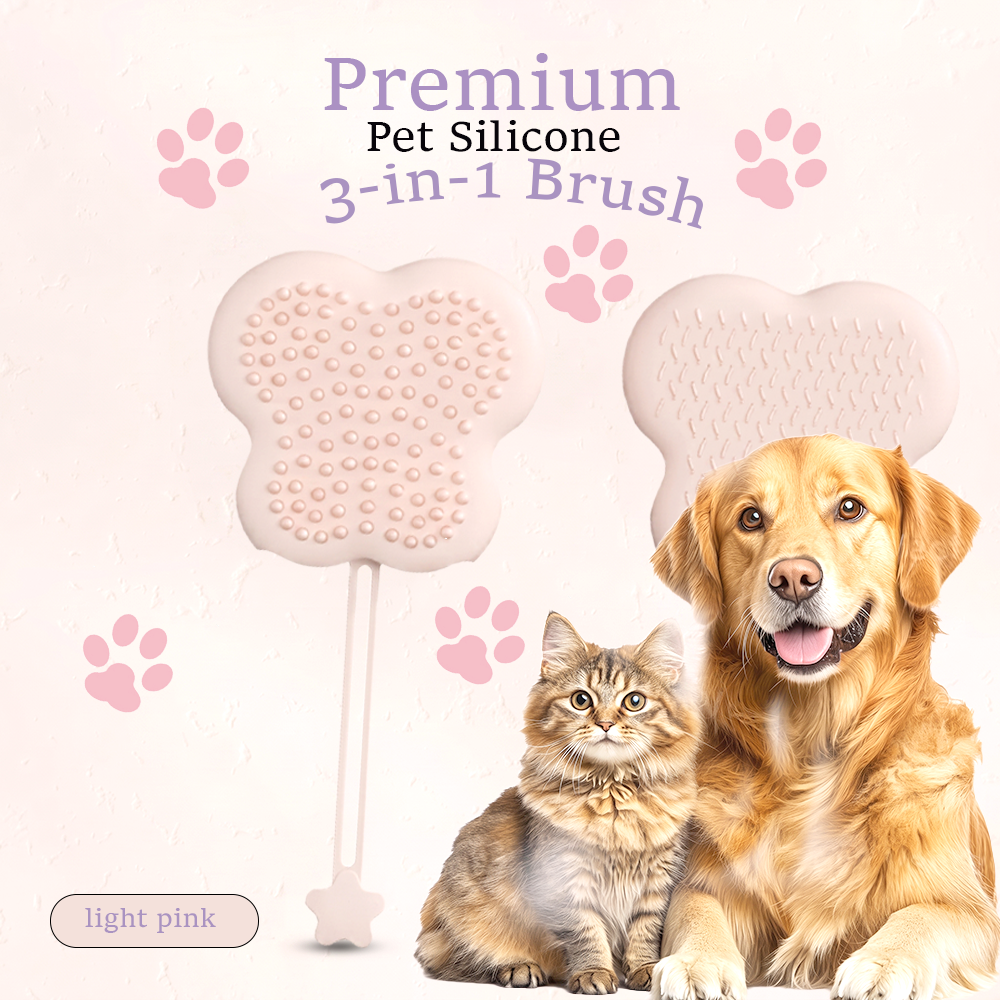 MP08245 Premium Pet Silicone 3in1 Brush