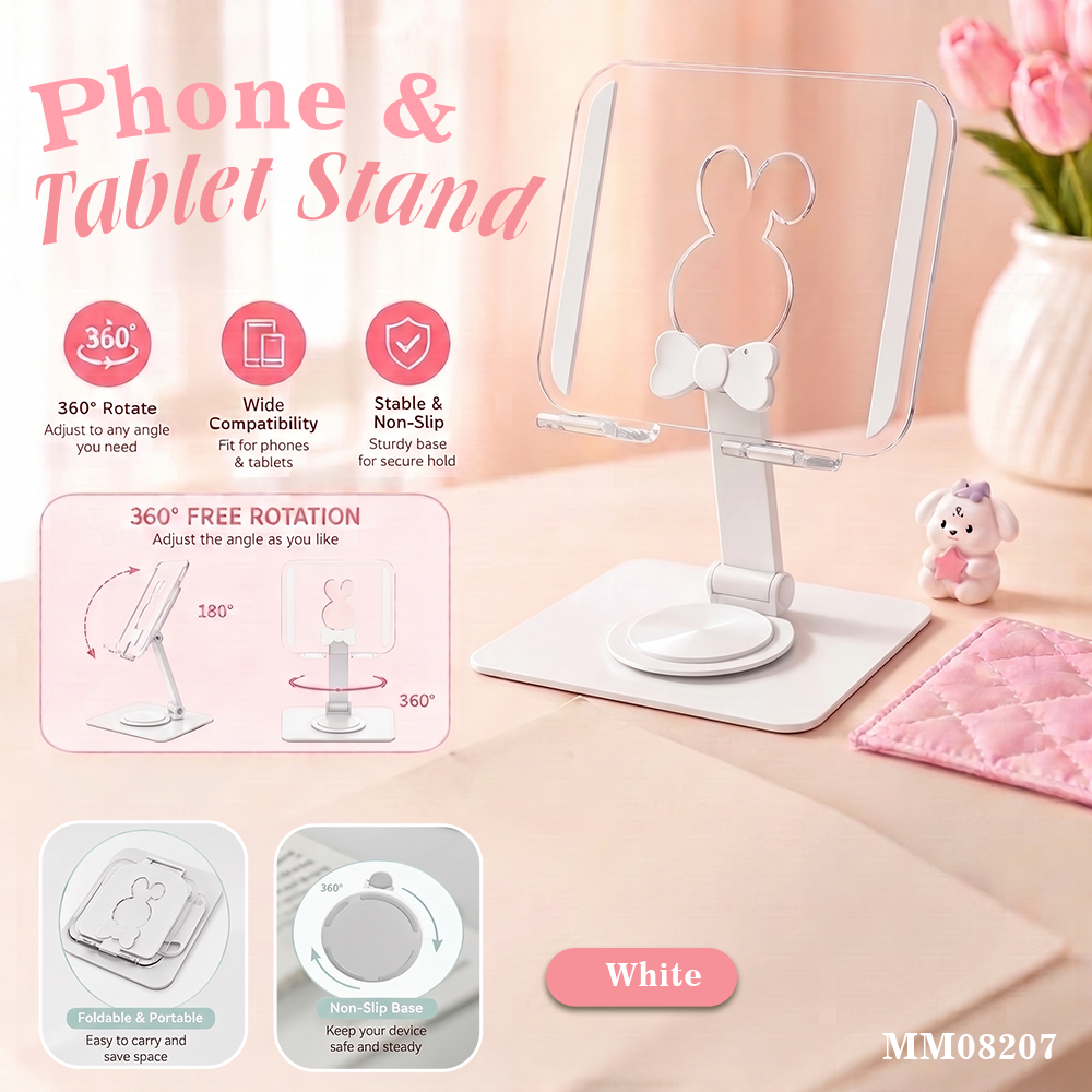 MM08207 360° လှည့်နိုင်တဲ့ Phone & Tablet Stand