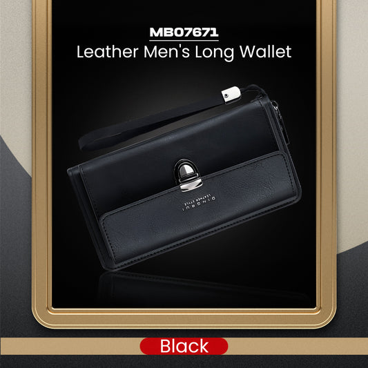 MB07671 Leather Men's Long Wallet