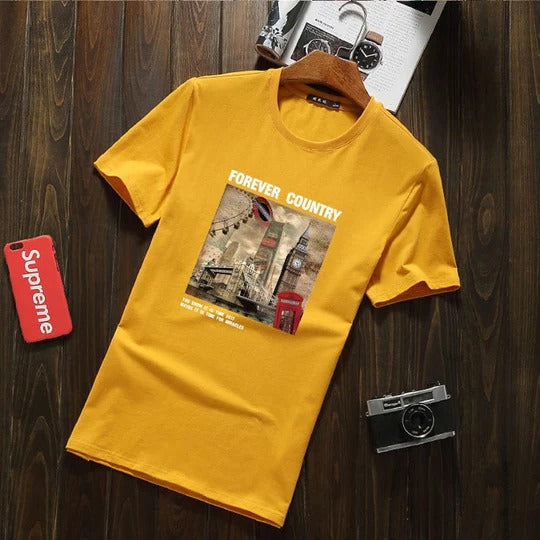 MF02079 ခေတ်မှီတဲ့ဒီဇိုင်းနဲ့ အမျိုးသား T-Shirt