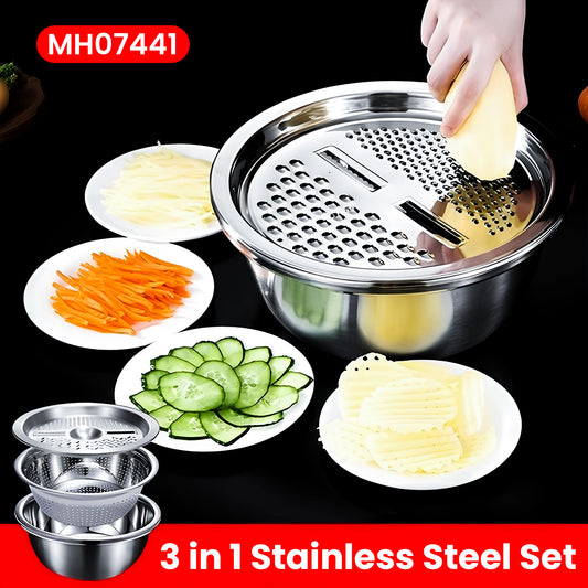 MH07441 3 in 1 Stainless Steel Set