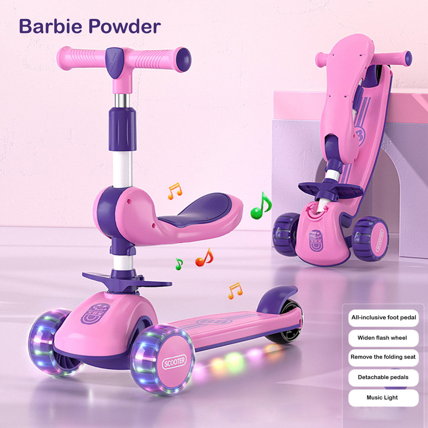 MK04967 children's scooter three-in-one