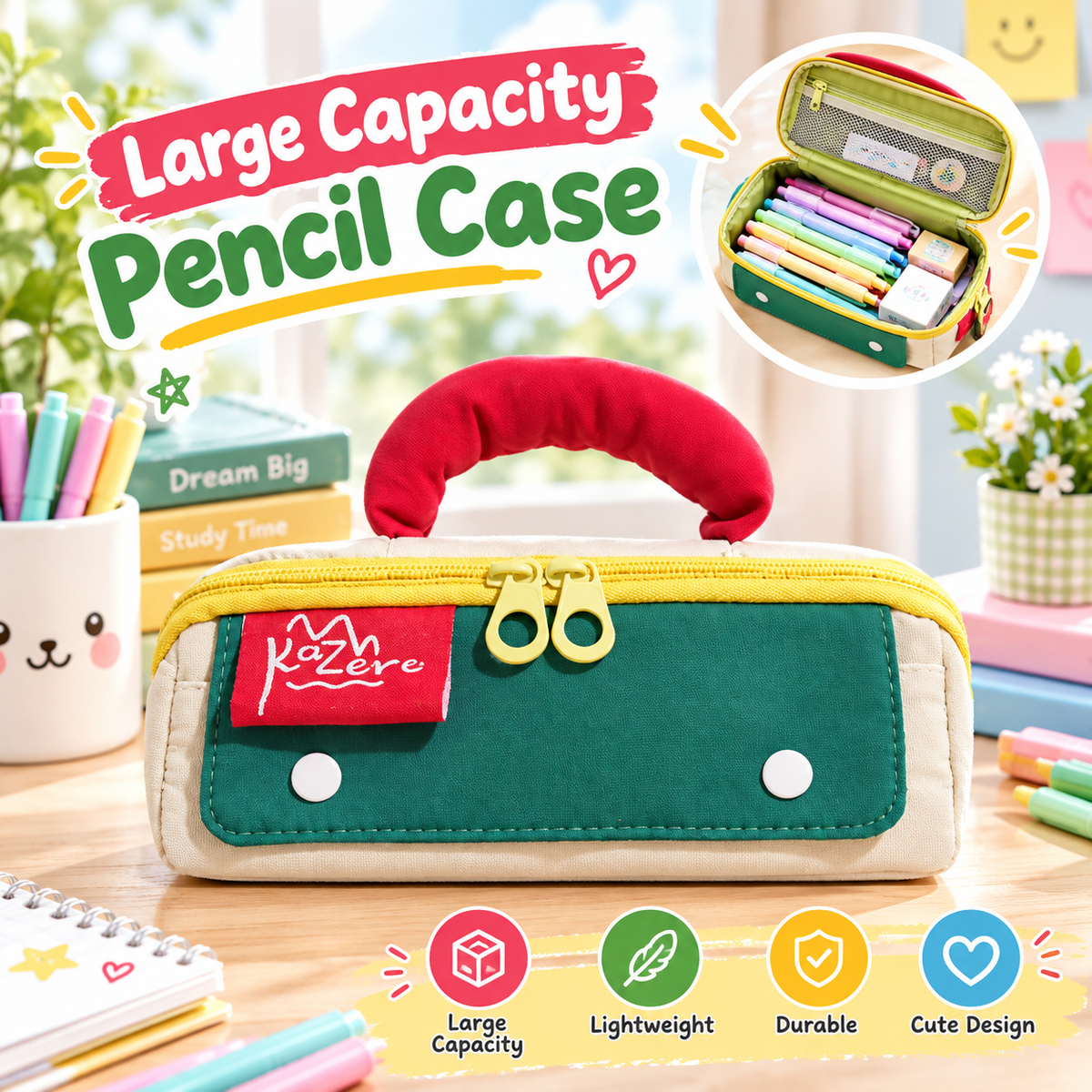MB08512 Large Capacity Cute Pencil Case