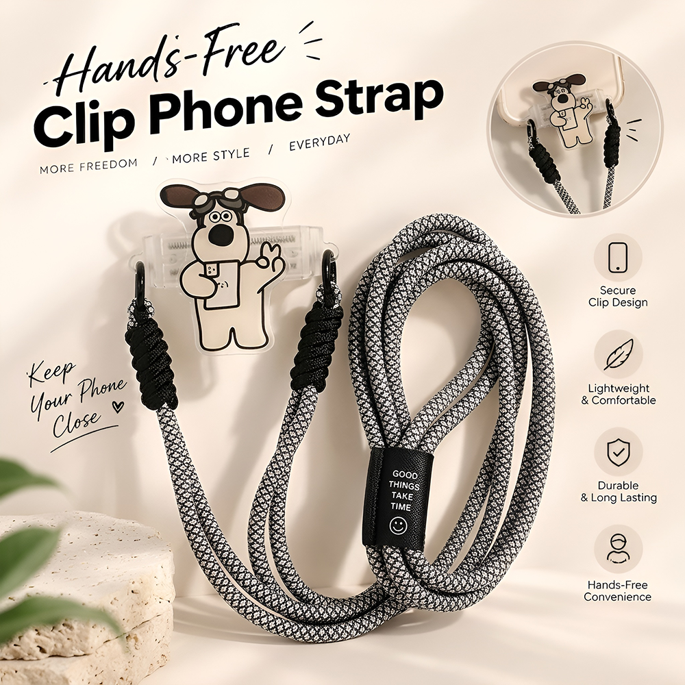 MM08436 Hands-Free Clip Phone Strap