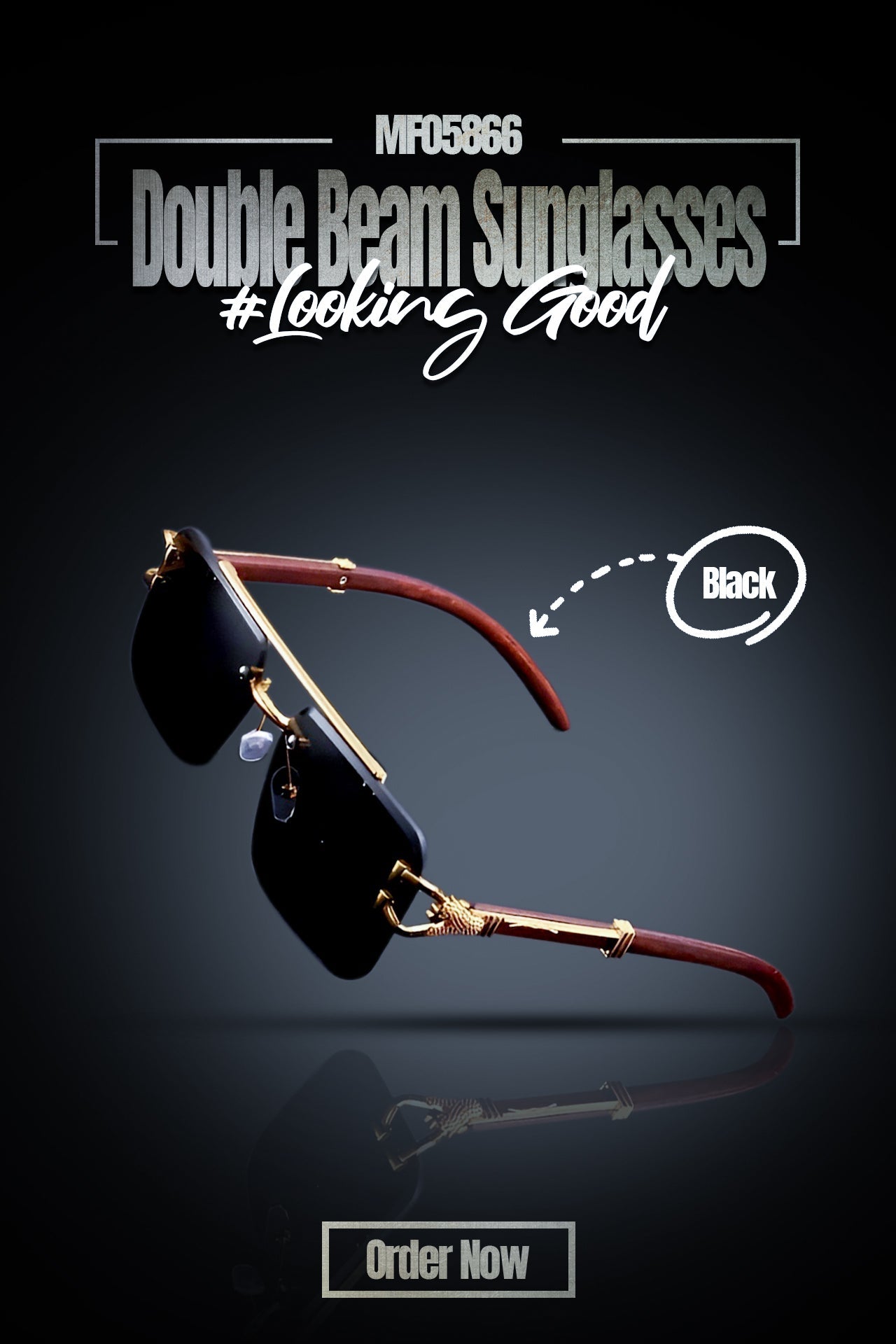 MF05866 Double beam sunglasses