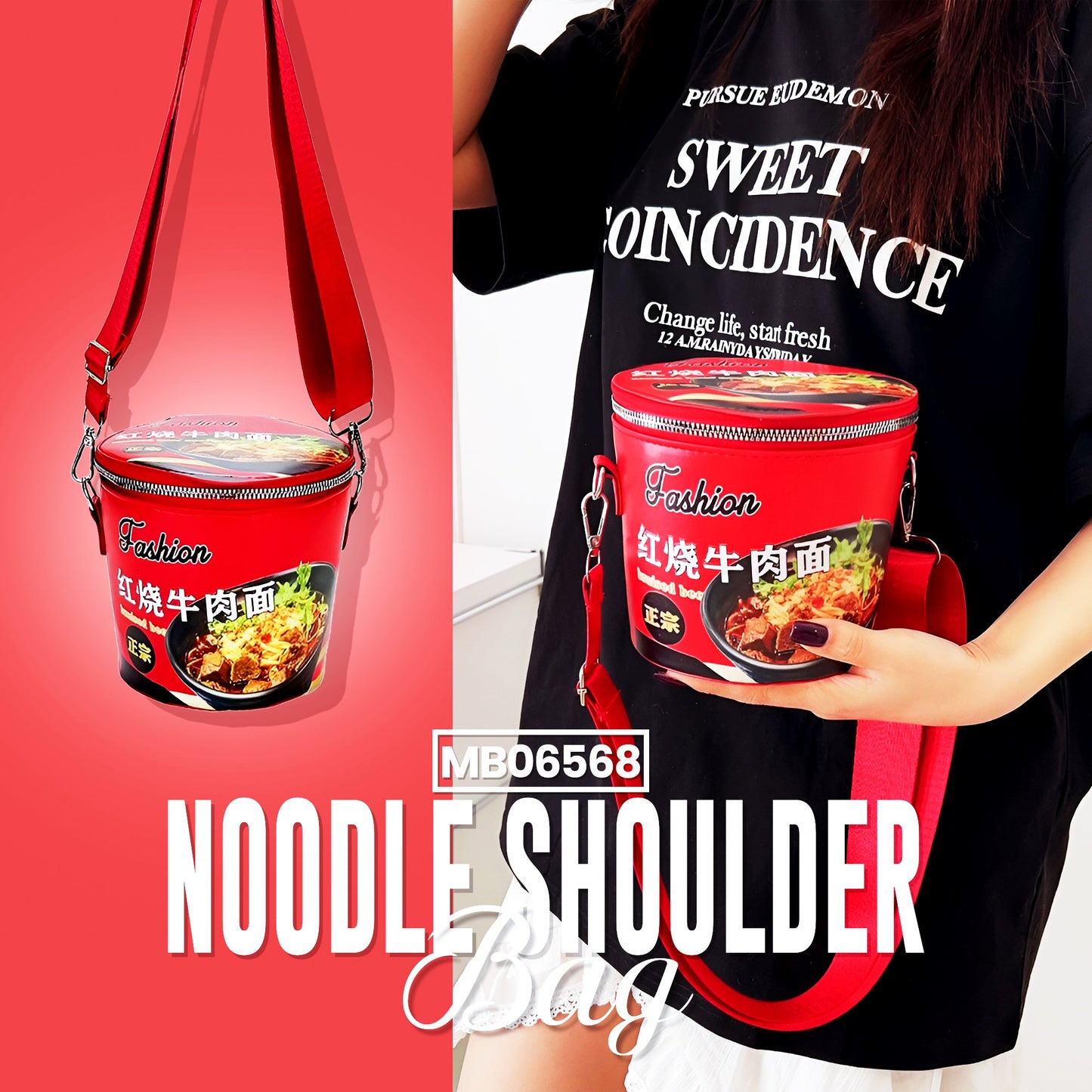 MB06568 Noodle Shoulder Bag