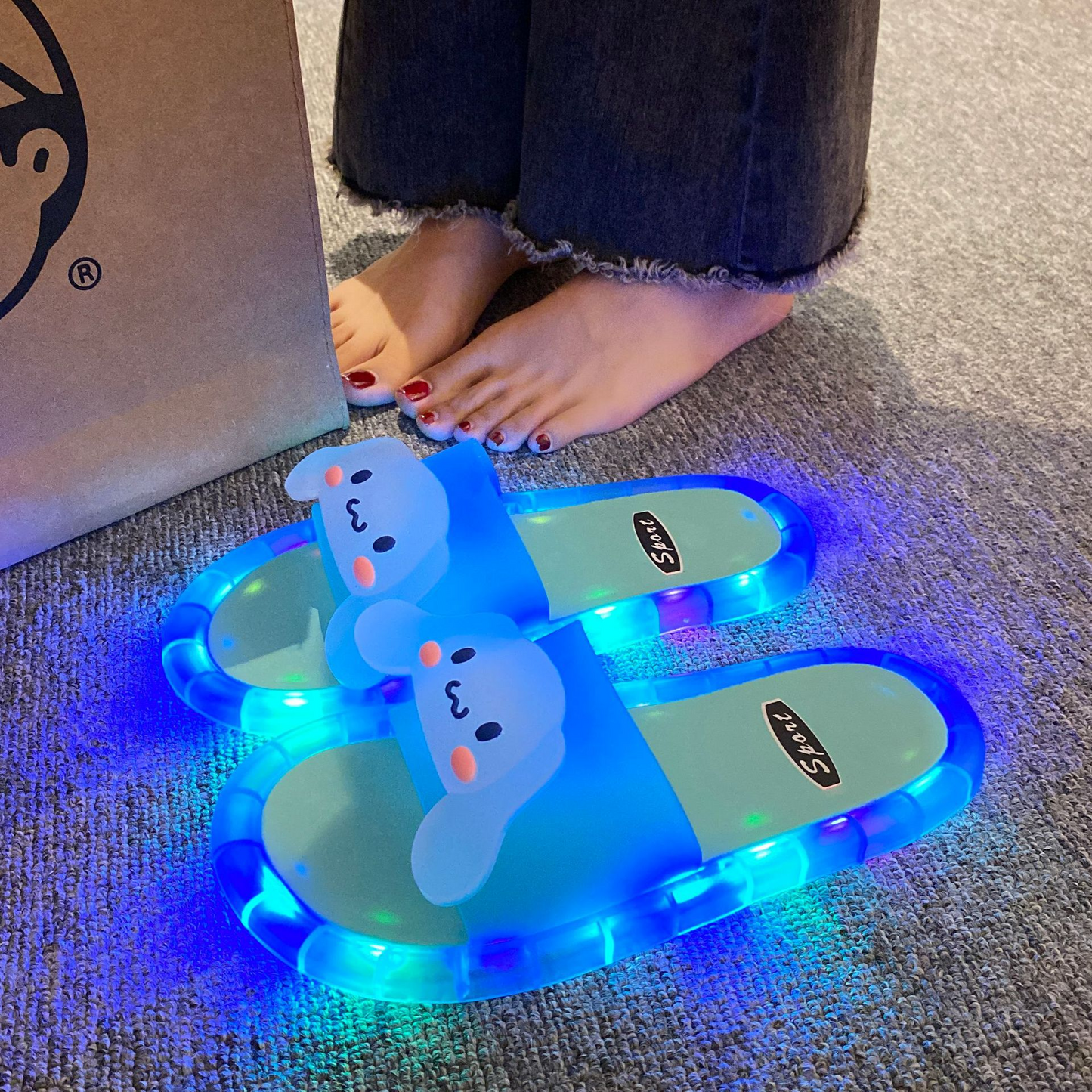 MF07624 Cute Luminous Slippers