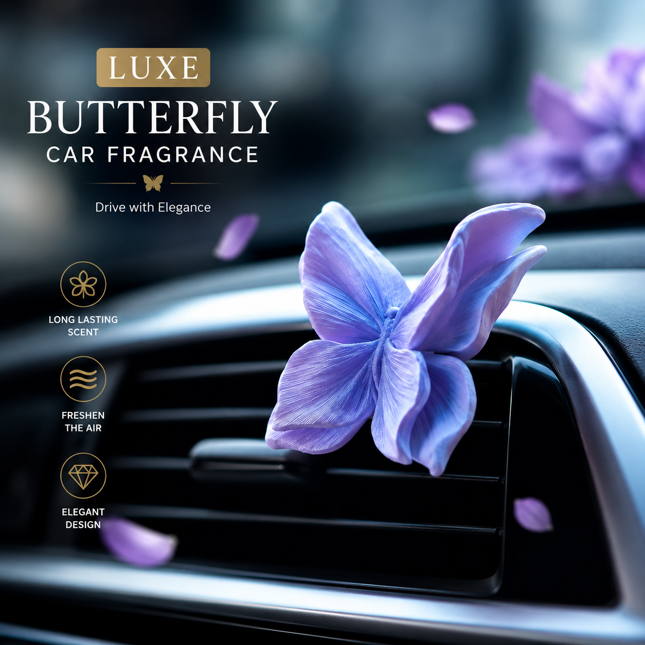 MV08398 Luxe Butterfly Car Fragrance