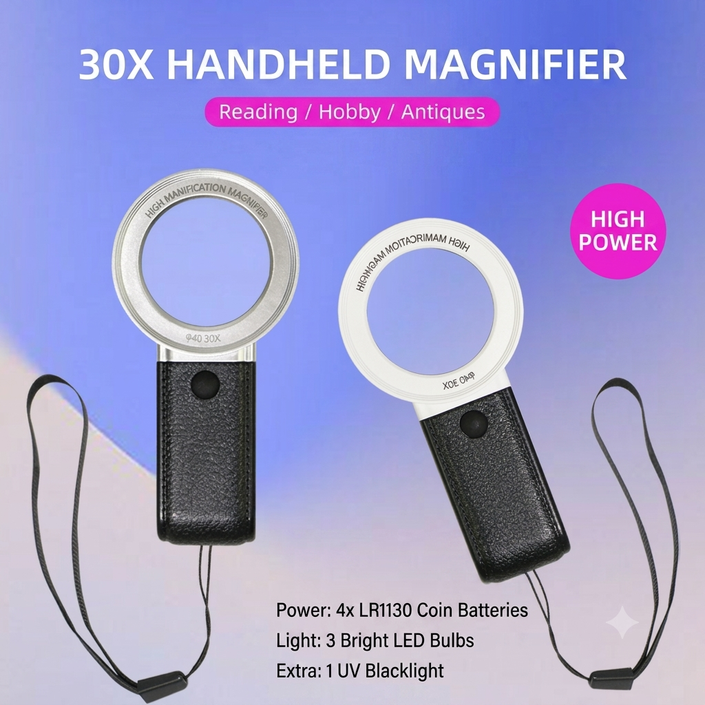MG08279 30X LED Magnifying Glass