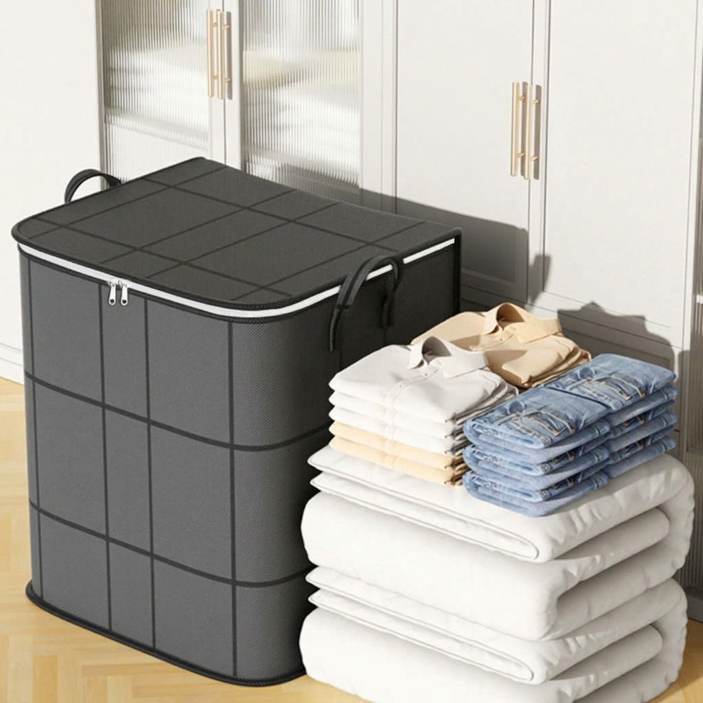 MH08613 Large Clothes & Quilt Storage Organizer Box