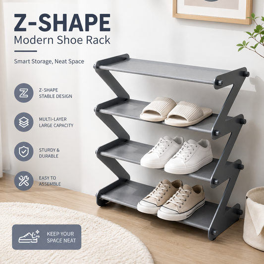 MH08570 Z Shape Modern Shoe Rack