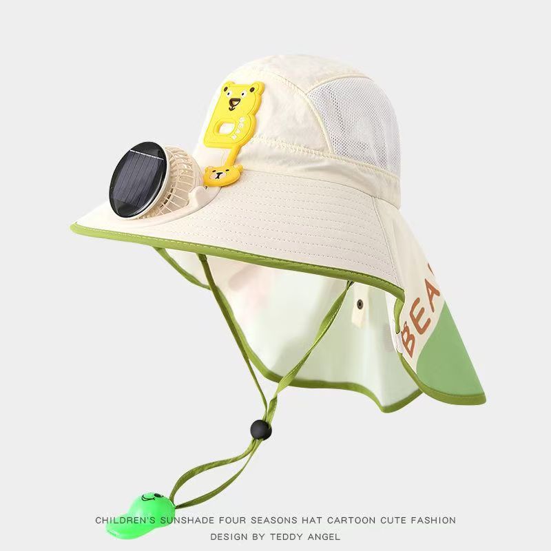 MK08677 Kids Solar Fan Sun Hat