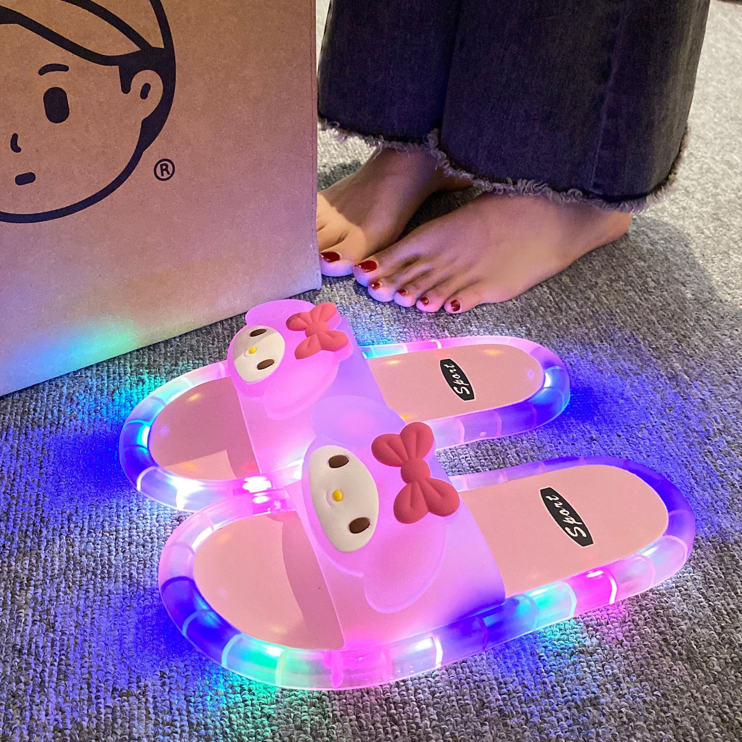 MF07624 Cute Luminous Slippers