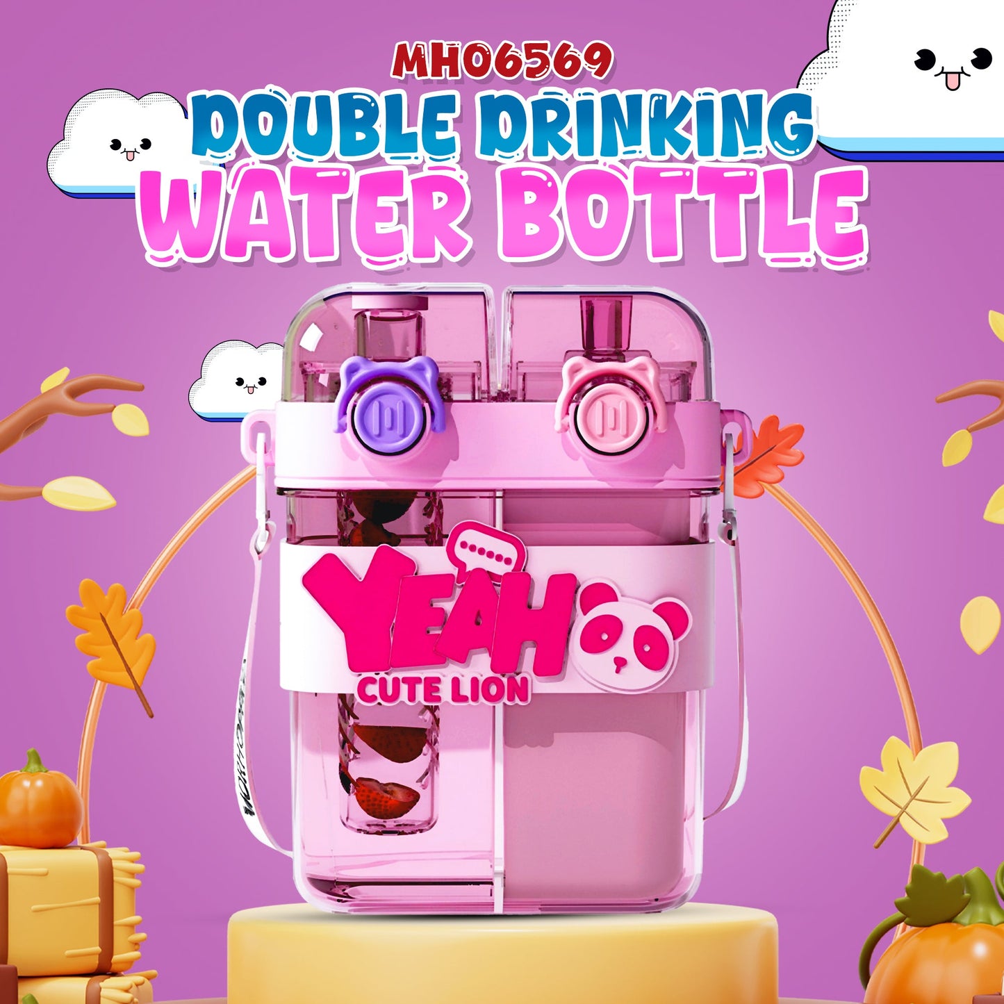 MH06569 Double Drinking Water Bottel
