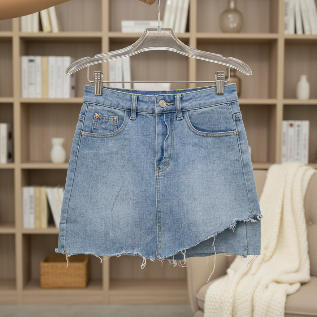 ML07868 Short Jean Skirt ( Export Clothing )