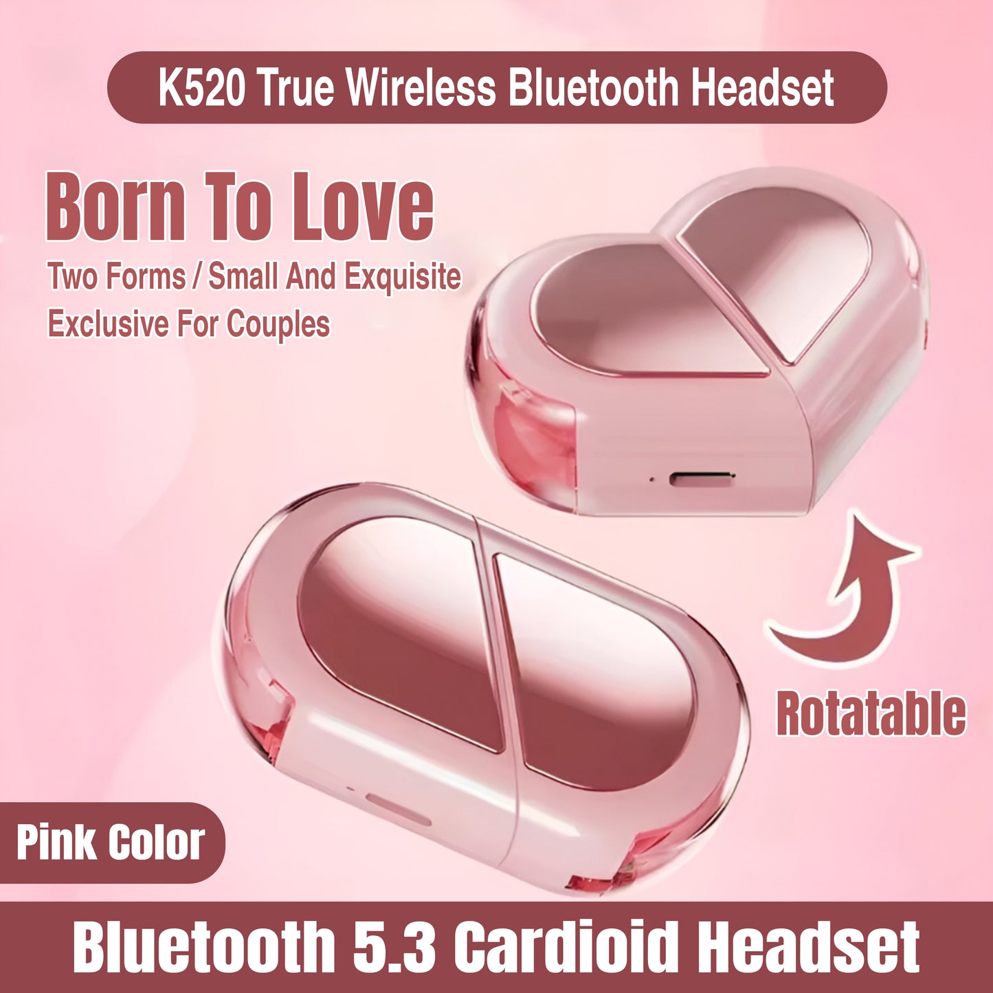 MM07364 Heart-shaped Earphones