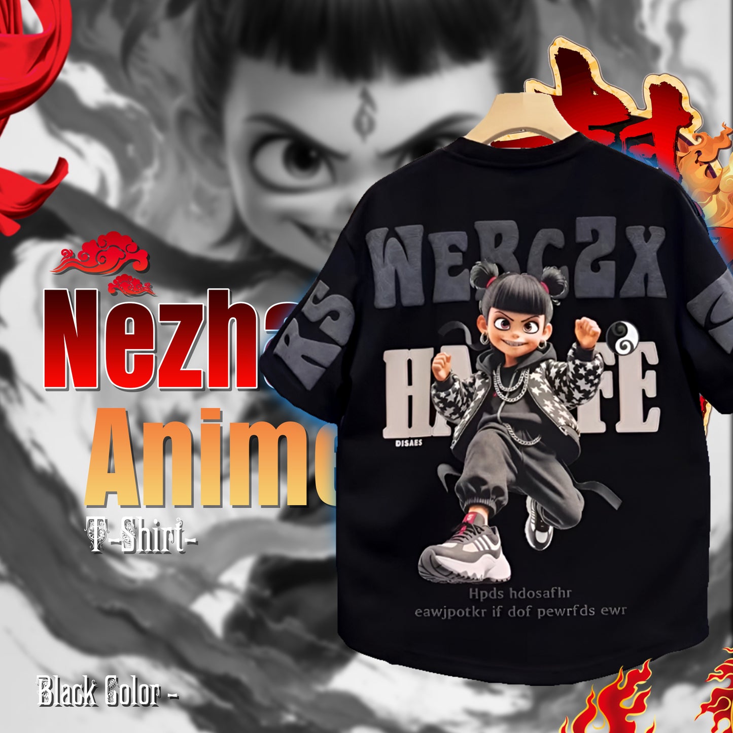 MF06981 Nezha Anime T-Shirt