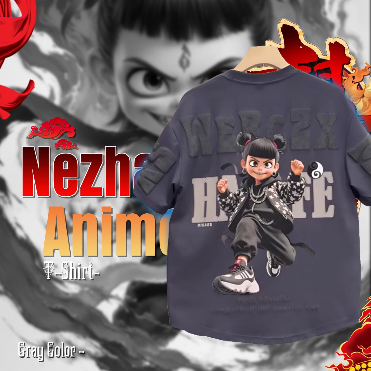 MF06981 Nezha Anime T-Shirt