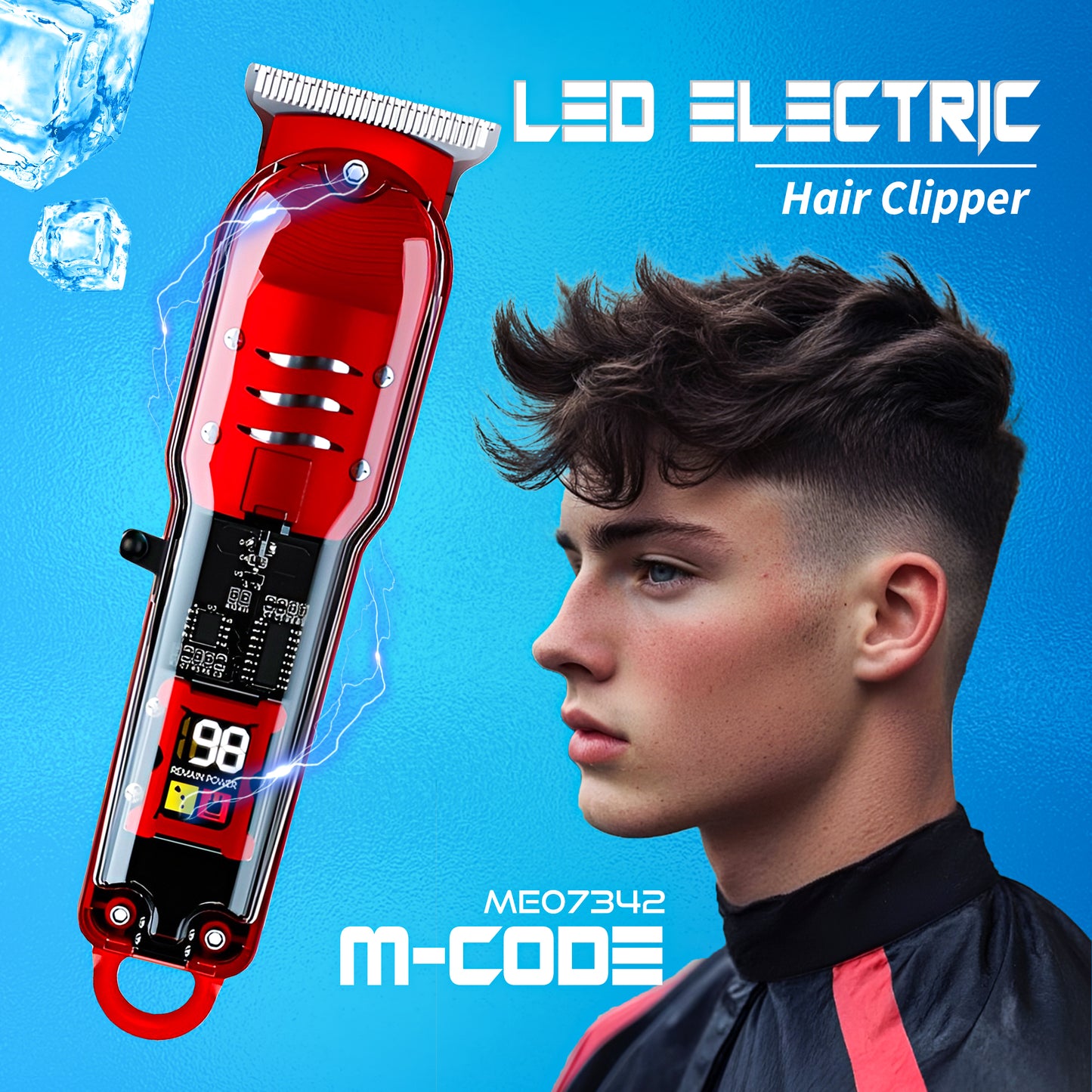 ME07342 LED Electric Hair Clipper