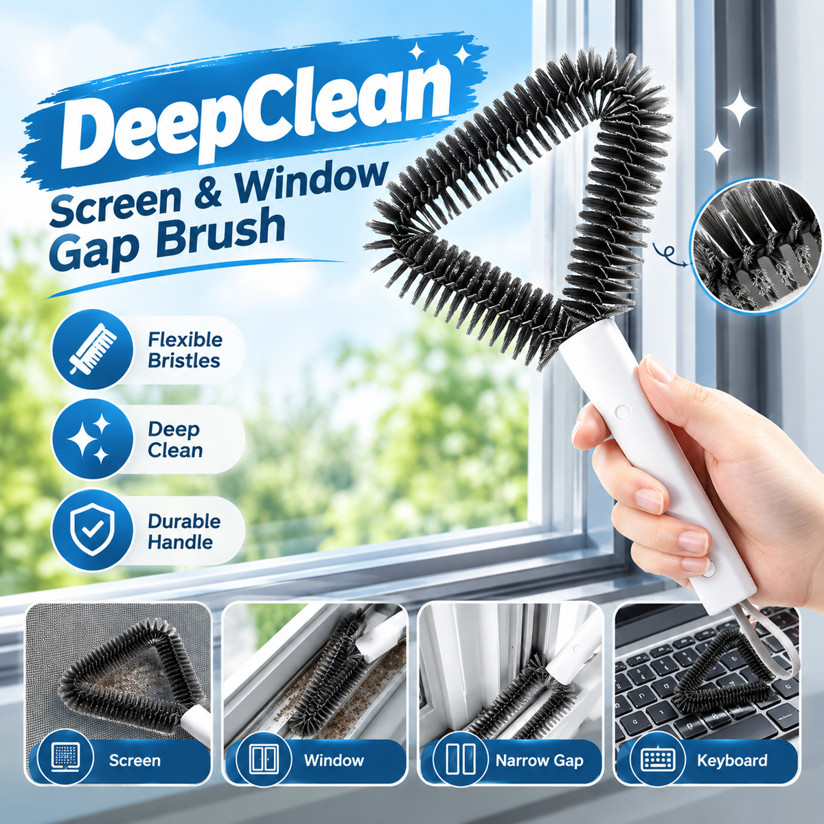 MH08529 DeepClean Screen & Window Gap Brush