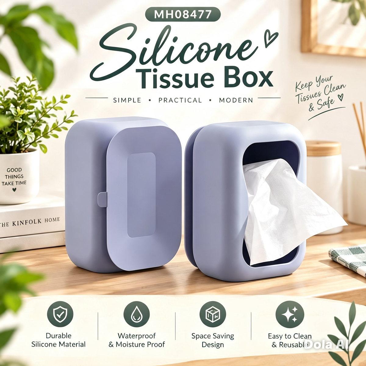MH08477 Silicone Tissue Box
