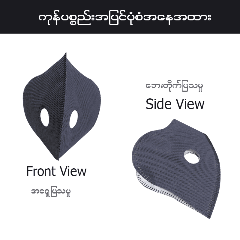 MG00077 အကာကွယ်အစုံအလင် အလွယ်တကူဖြုတ်နိုင်တပ်နိုင်တဲ့ Face Mask