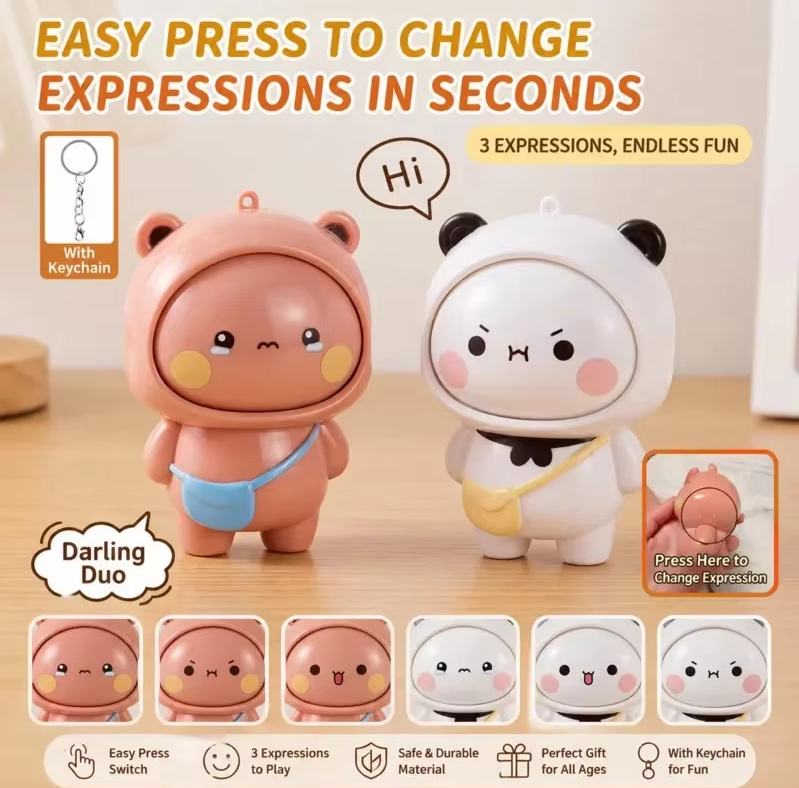 MT08339 Face-Changing Keychain! (2Pcs)