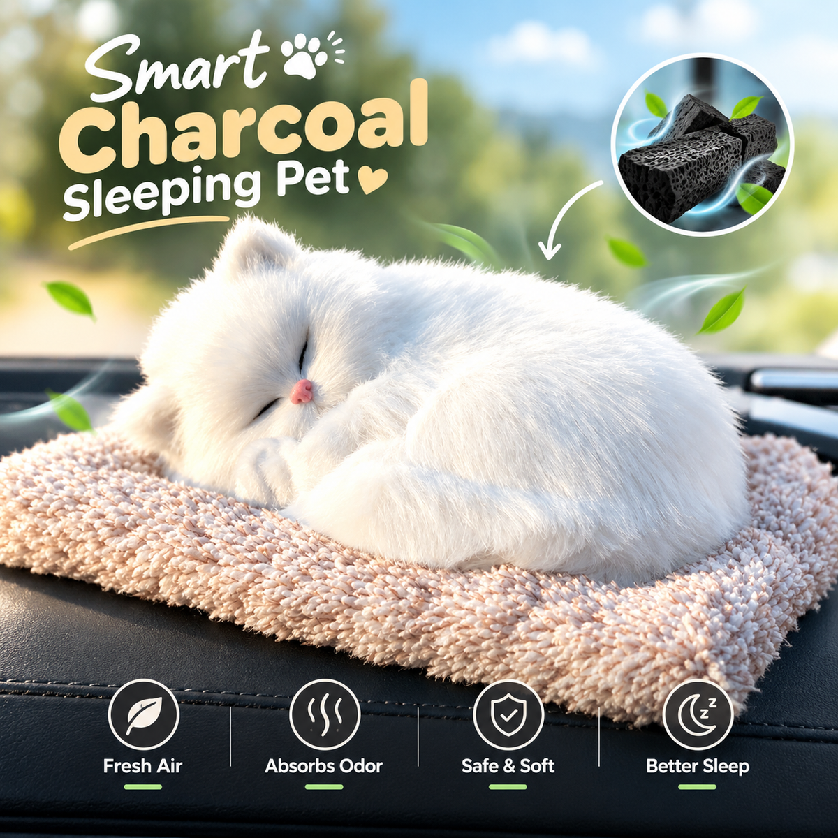 MV08601 Smart Charcoal Sleeping Pet