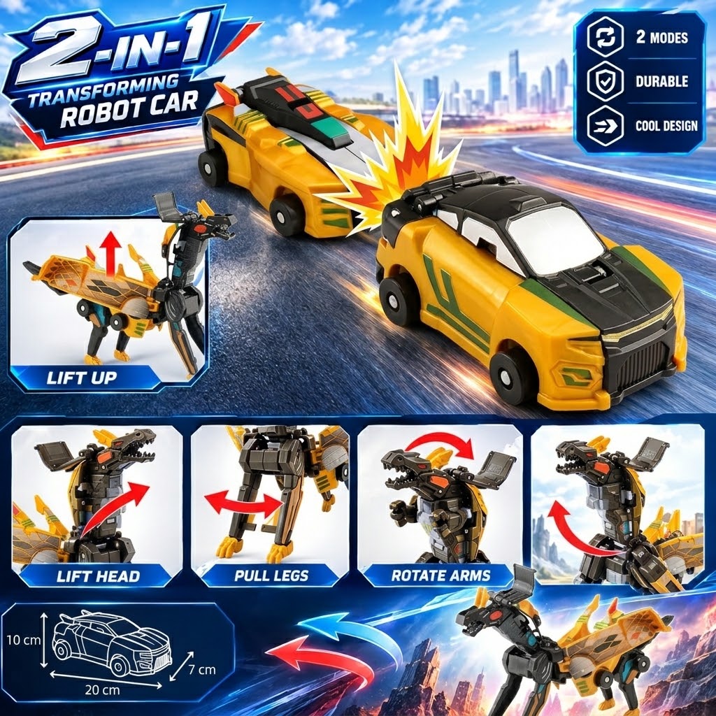 MT08606  2-in-1 Transforming Robot Car