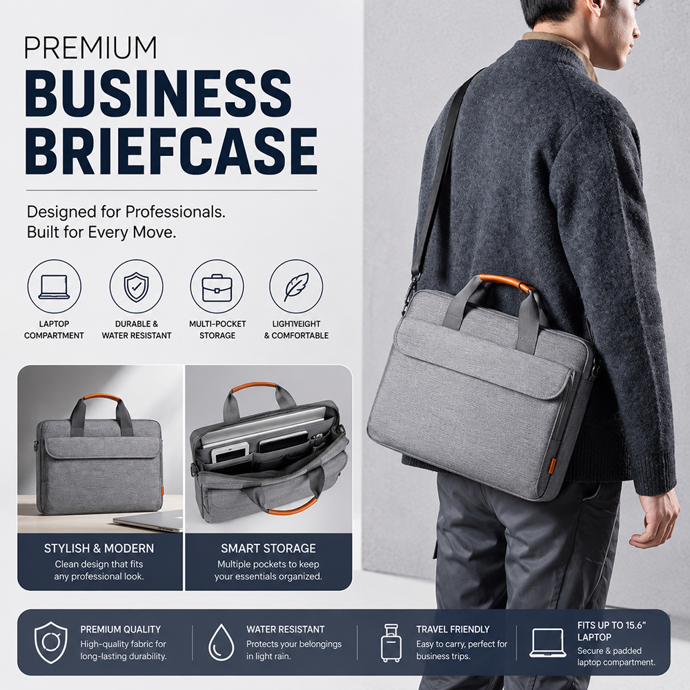 MB08225  Premium Business Briefcase