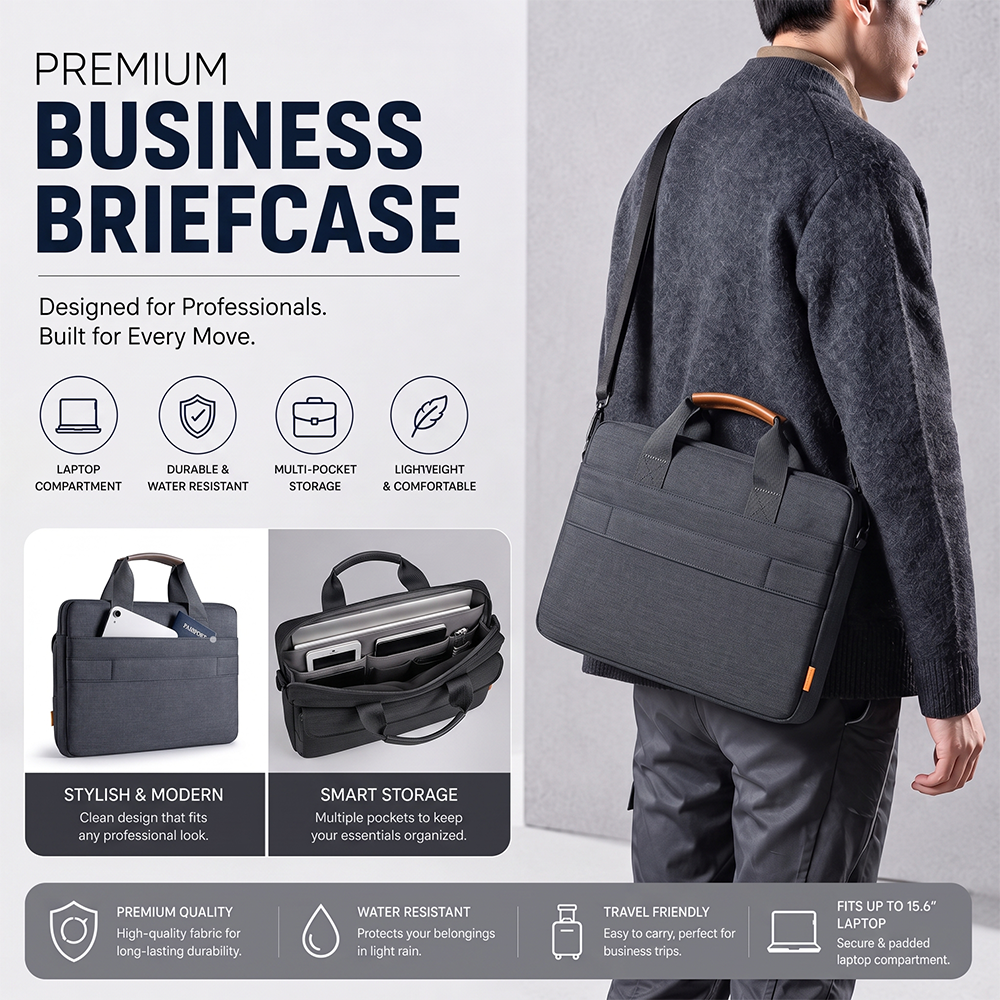 MB08225  Premium Business Briefcase