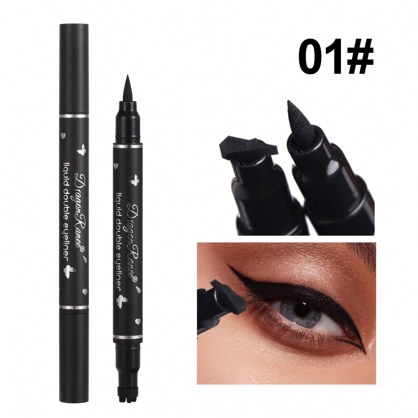MC08281  2in1 Stamp Eyeliner 2pcs