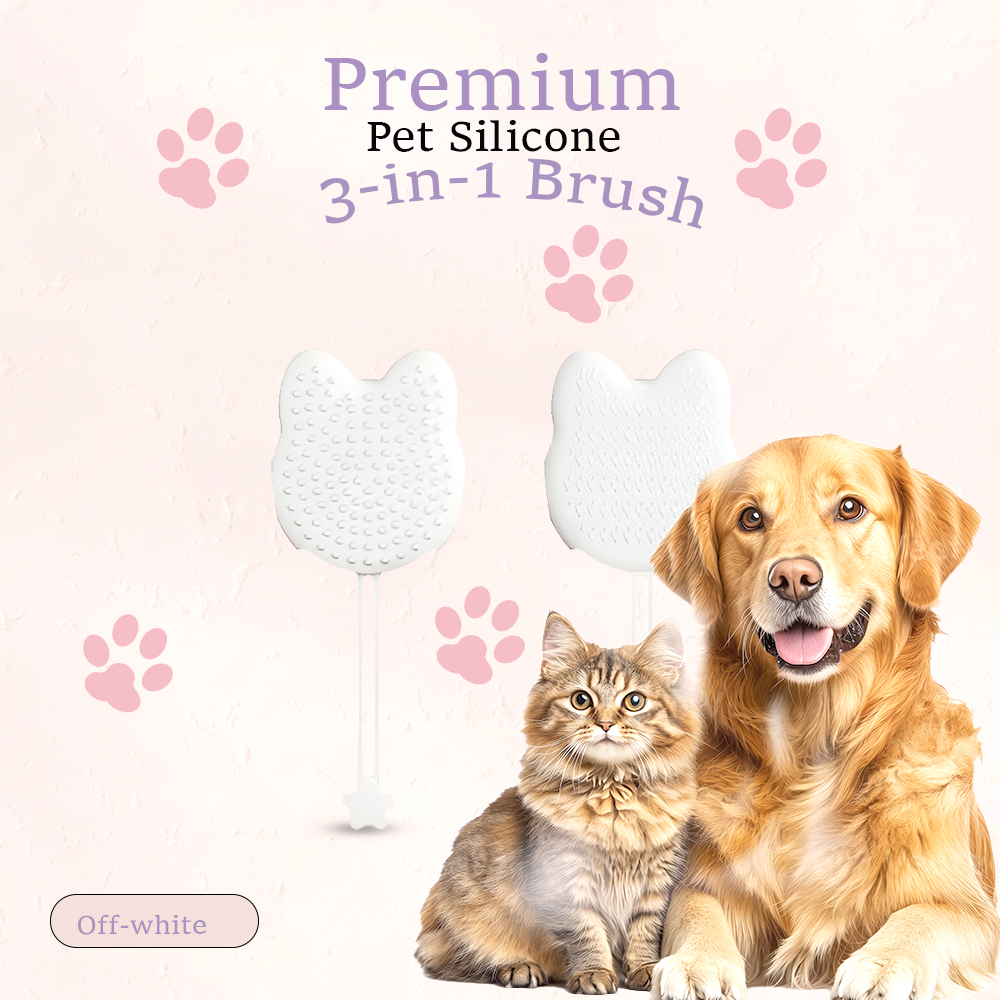 MP08245  Premium Pet Silicone 3in1 Brush