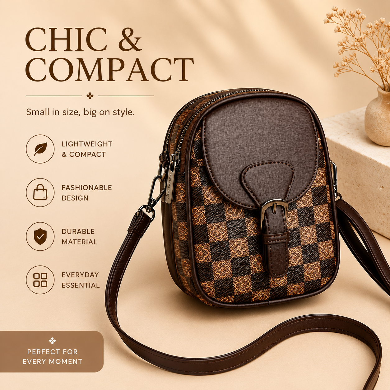 MB08175 Fashionable Women's Crossbody Bag