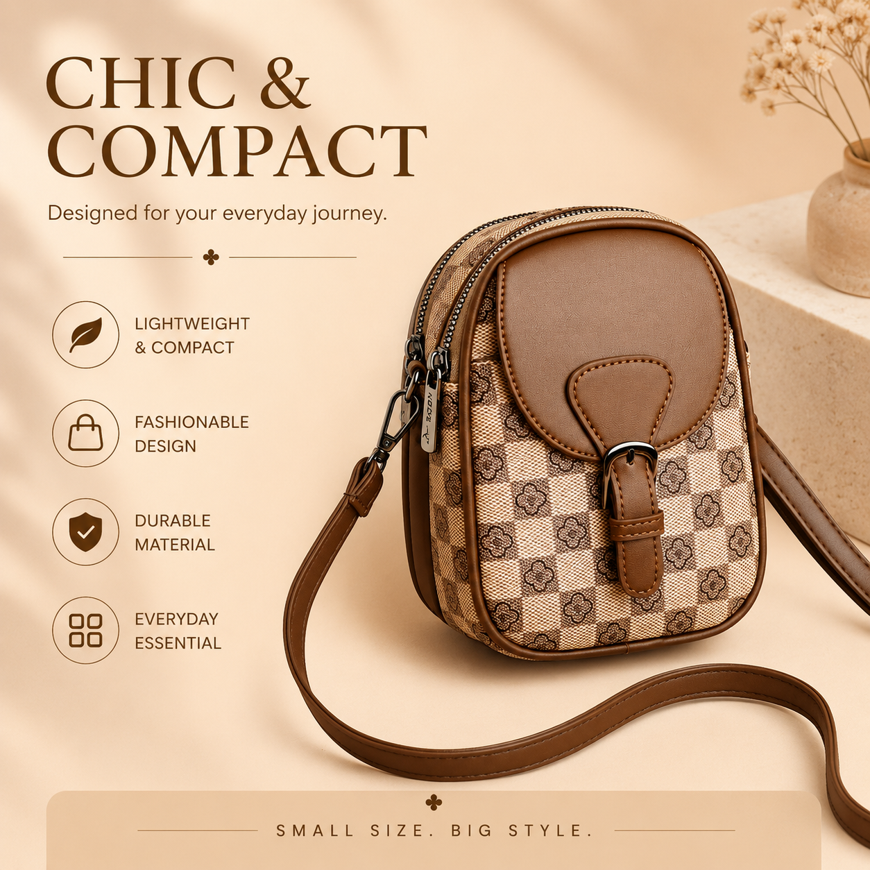 MB08175 Fashionable Women's Crossbody Bag