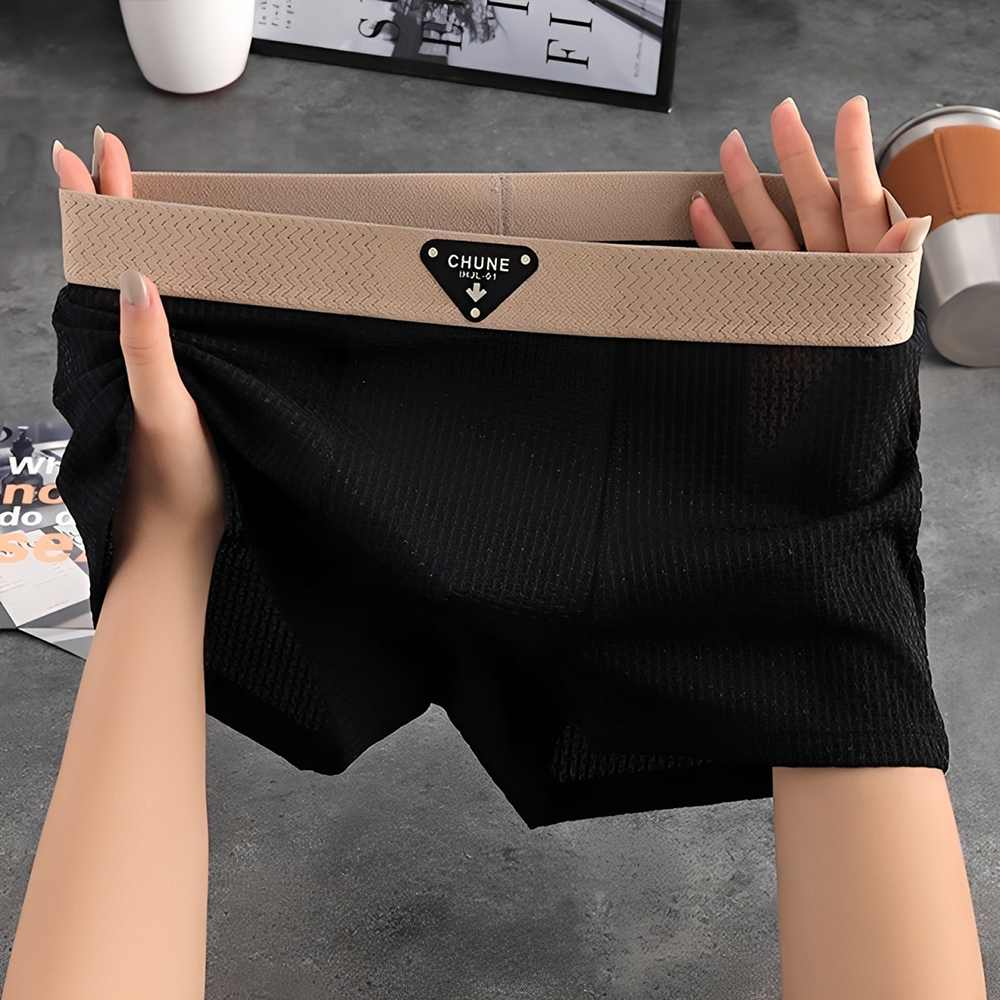 MF07950 Men's ice silk Boxers ( 3pcs )