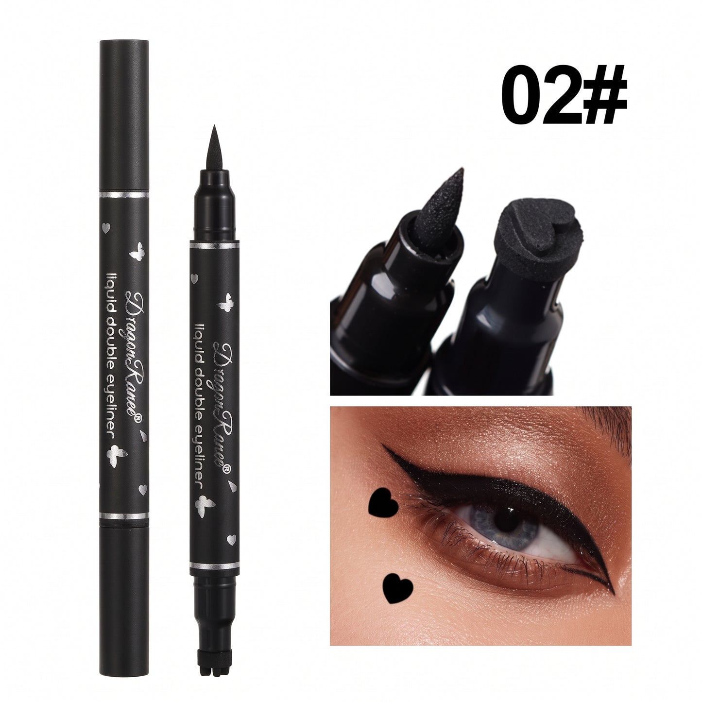 MC08281  2in1 Stamp Eyeliner 2pcs