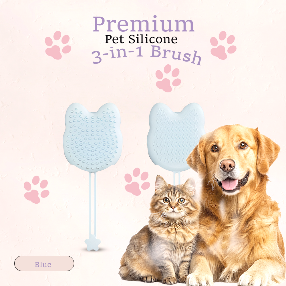 MP08245  Premium Pet Silicone 3in1 Brush