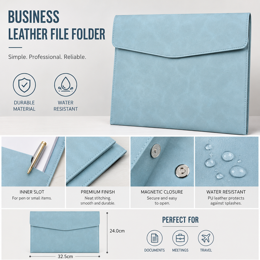MB08581  Business Leather File Folder