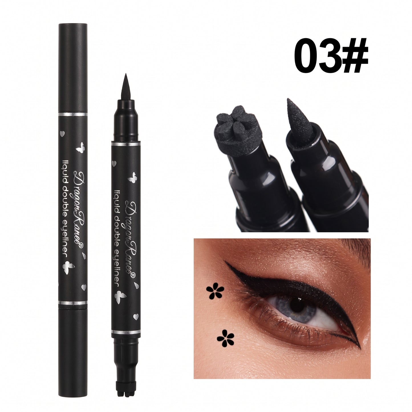 MC08281  2in1 Stamp Eyeliner 2pcs