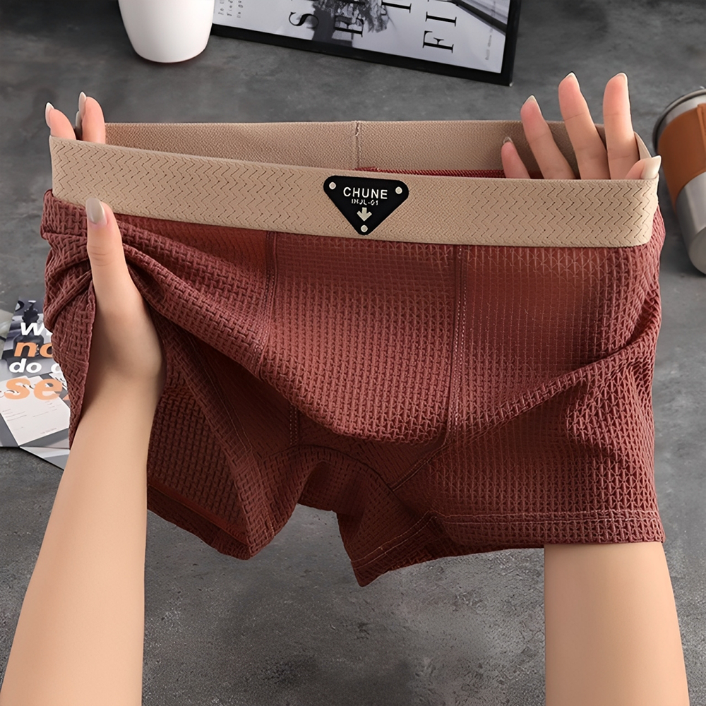 MF07950 Men's ice silk Boxers ( 3pcs )