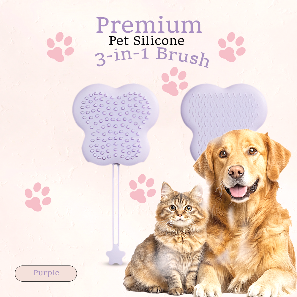 MP08245  Premium Pet Silicone 3in1 Brush