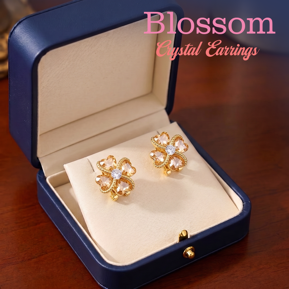 MJ08320  Blossom Crystal Earrings