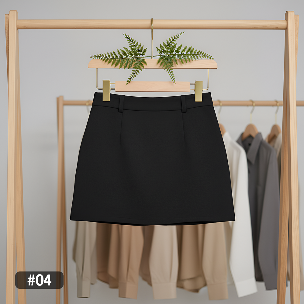 ML07872 Office Leather Skirt ( Export Clothing )