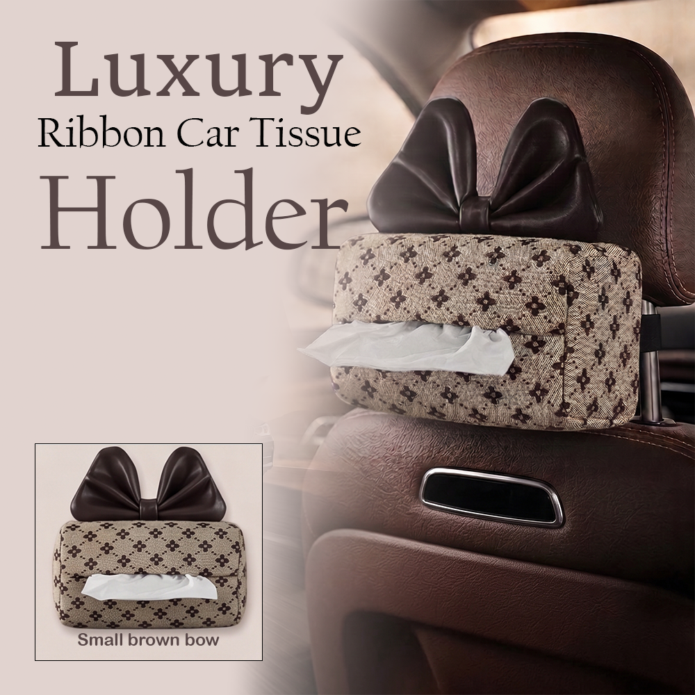 MV08257  Luxury Ribbon Car Tissue Holder