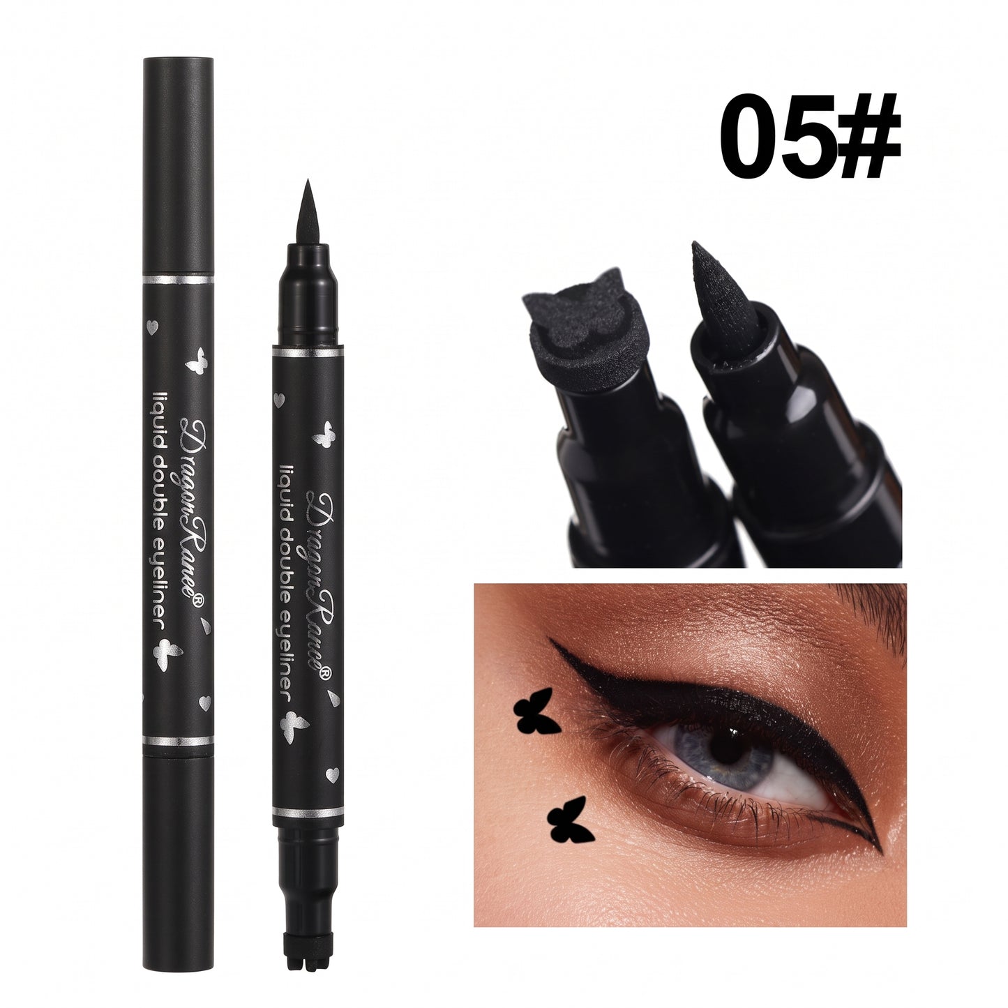 MC08281  2in1 Stamp Eyeliner 2pcs