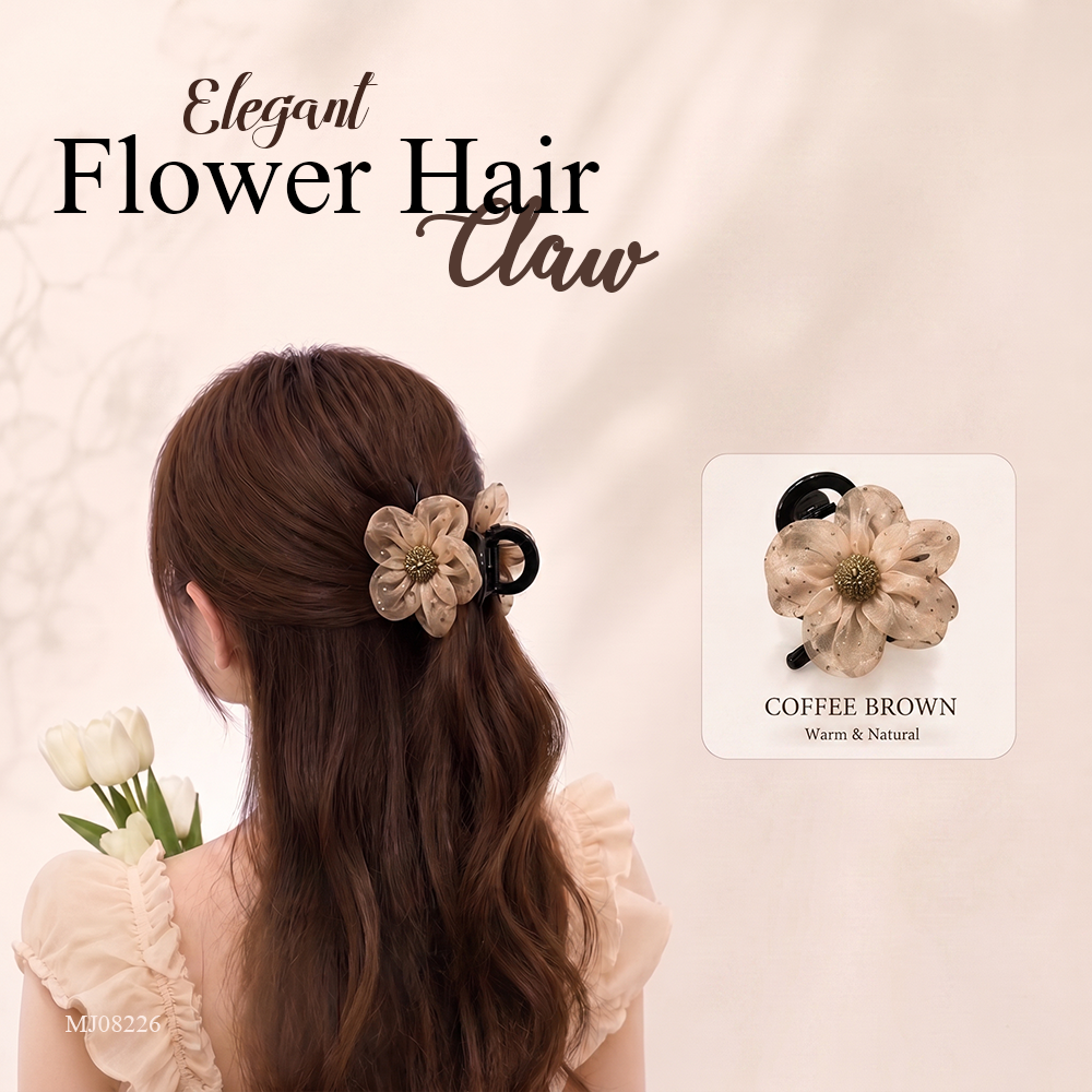 MJ08226 Elegant Flower Hair Claw
