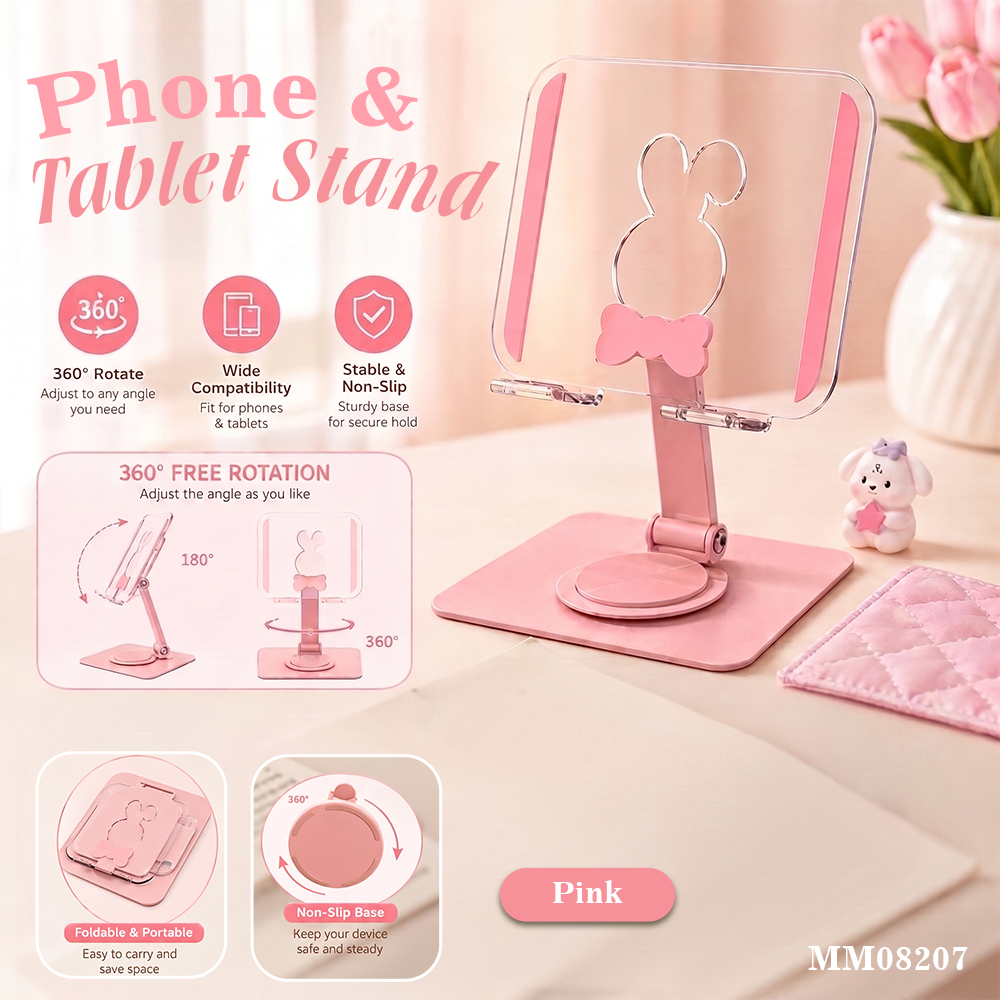 MM08207  360° လှည့်နိုင်တဲ့ Phone & Tablet Stand